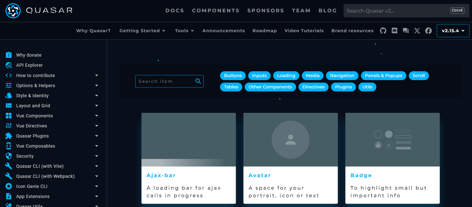 Quasar component